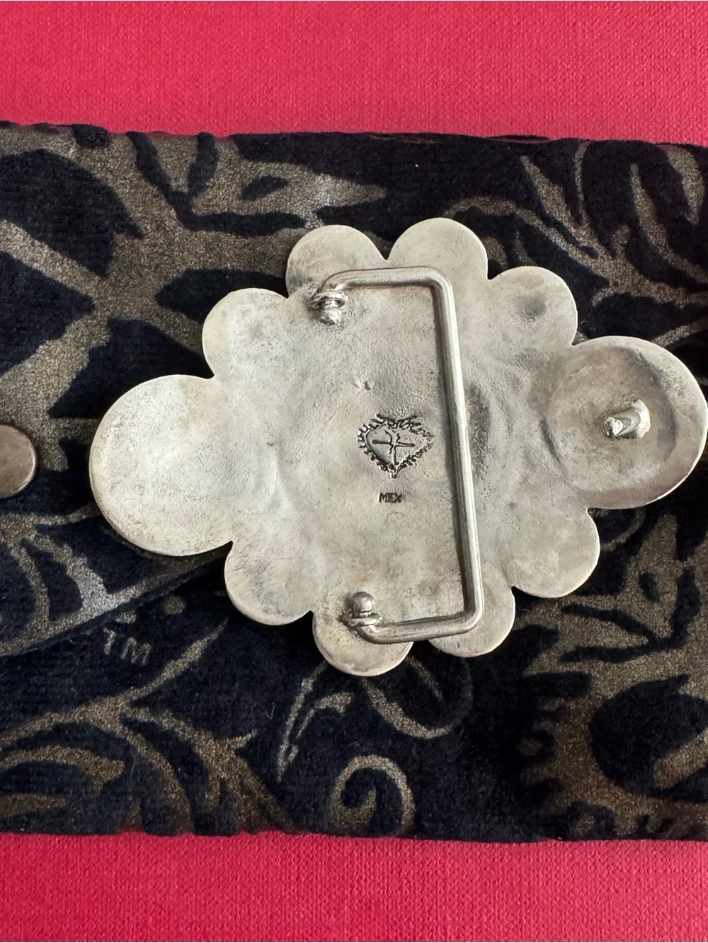 VSA Sevilla Gold & Silver Statement Belt Buckle